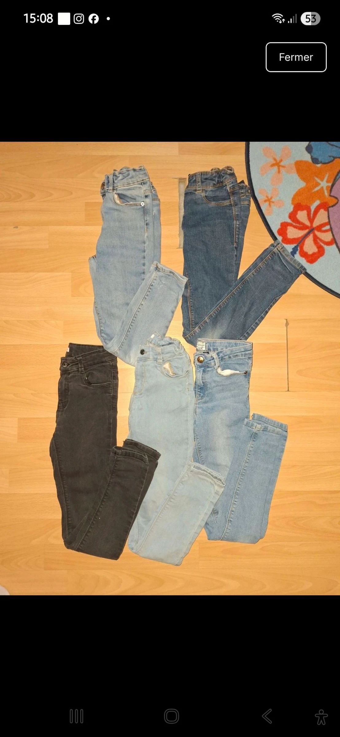 Jean skinny fille